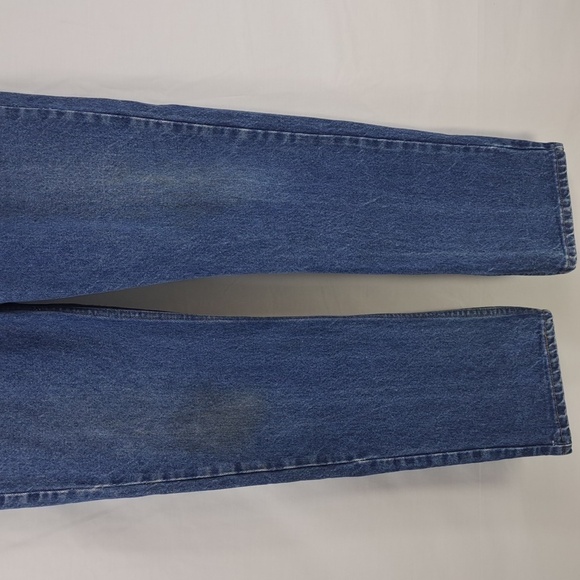 Vintage Levi's Orange tag 505 Straight leg medium dark wash denim jeans 36/30 - Picture 3 of 9
